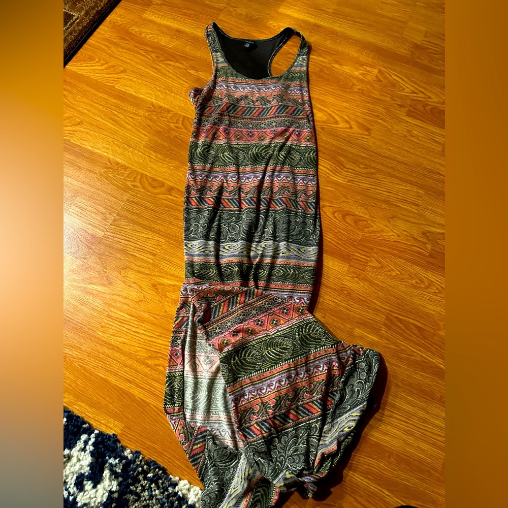 Long colorful maxi with slit